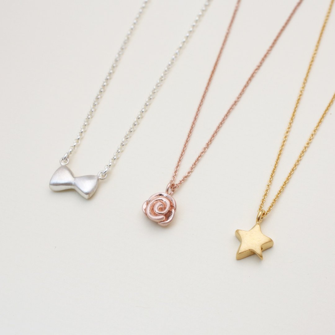 加购・电镀・请勿单独下单 - 项链 - 纯银 粉红色