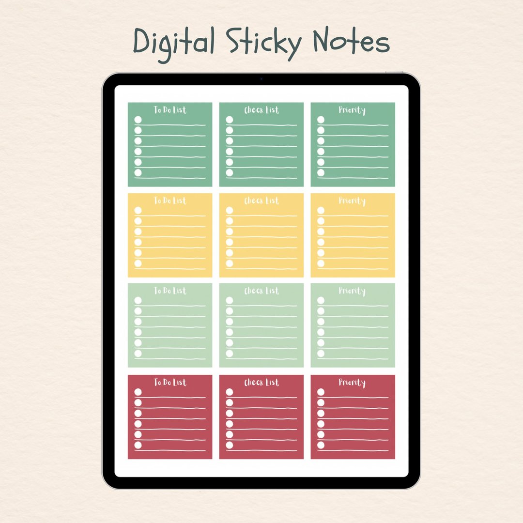 Digital Sticky Notes for GoodNotes | Notability | Digital Planner - 电子手帐及素材 - 其他材质 