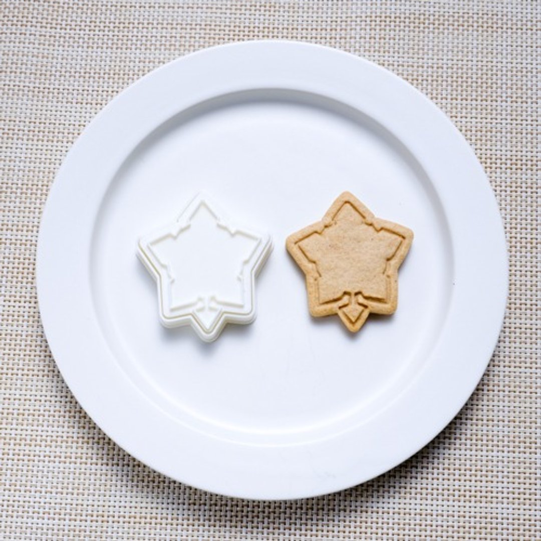 五棱郭（饼干模/饼干模） - 厨房用具 - 木头 