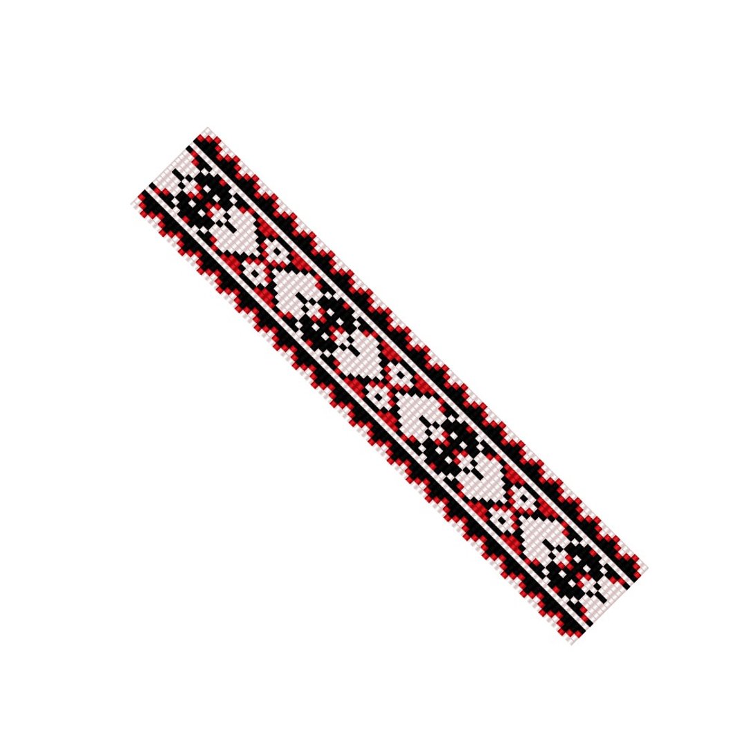 Seed bead loom bracelet patterns Beading Delica Beadwork Cuff Beadweaving PDF - 手工艺教程/工具书 - 其他材质 
