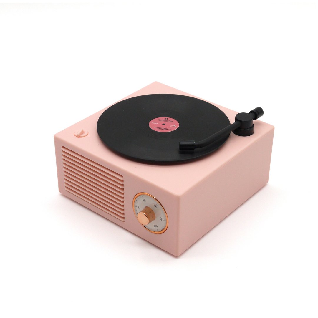 唱盘造型 无线蓝牙喇叭 可接手机 电脑 bluetooth speaker - 扩音器/喇叭 - 塑料 白色