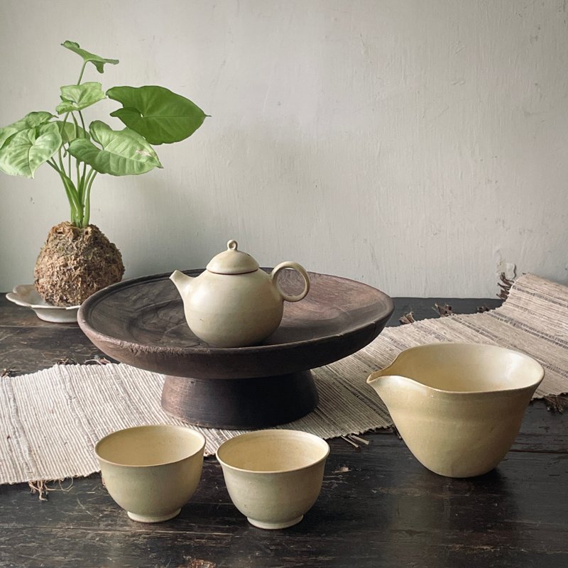 胖胖鹅黄茶具组 - 茶具/茶杯 - 陶 黄色