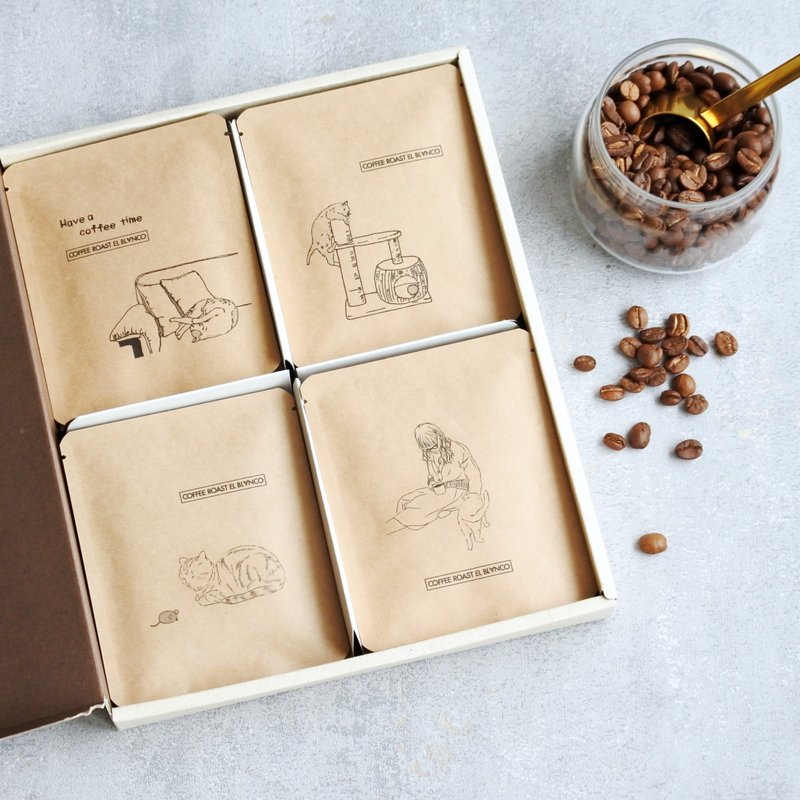 Cat's-meeting DRIP BAG GIFT set | Home roasting coffee | Choice of tastes - 咖啡 - 新鲜食材 
