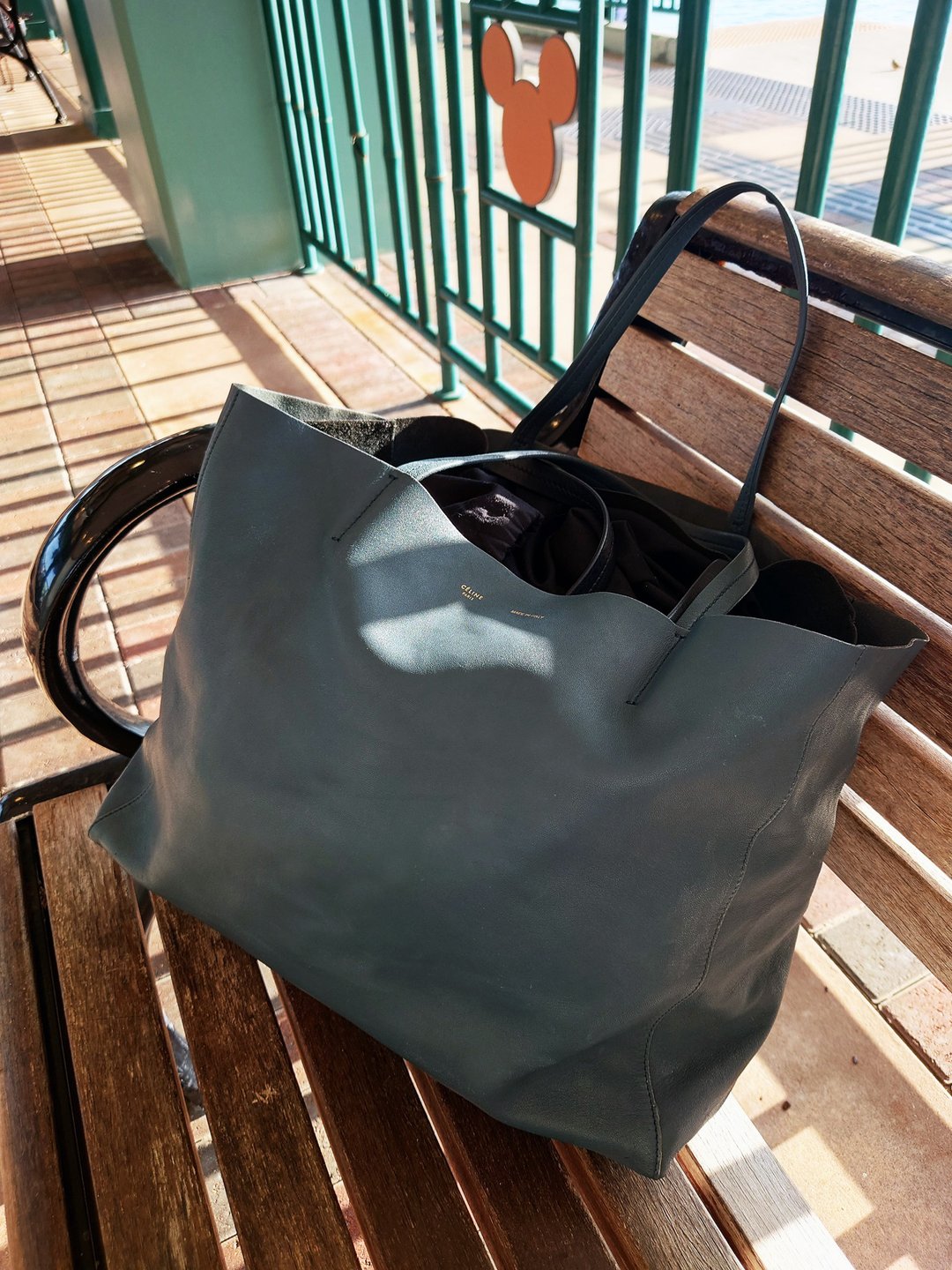 中古包 CÉLINE CABAS 海蓝 tote购物袋单肩包托特包通勤包托特包 - 侧背包/斜挎包 - 真皮 蓝色