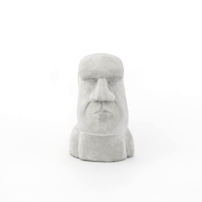 DON'T CRY MOAI- 不哭摩艾石像 - 摆饰 - 水泥 灰色