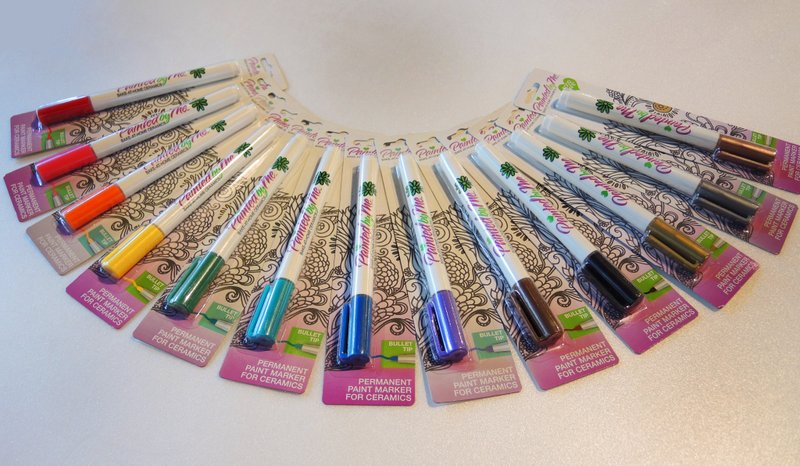 DIY材料- Duncan釉上马克笔 - 陶艺 - 其他材质 多色