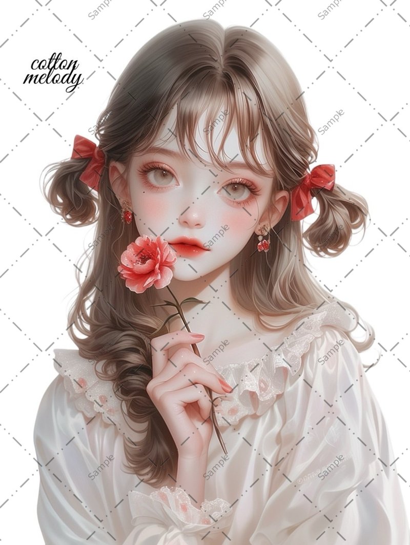 original sticker no.891 人物贴纸 原创贴纸 人物贴纸 女孩贴纸 原创人物贴纸 - 贴纸 - 纸 