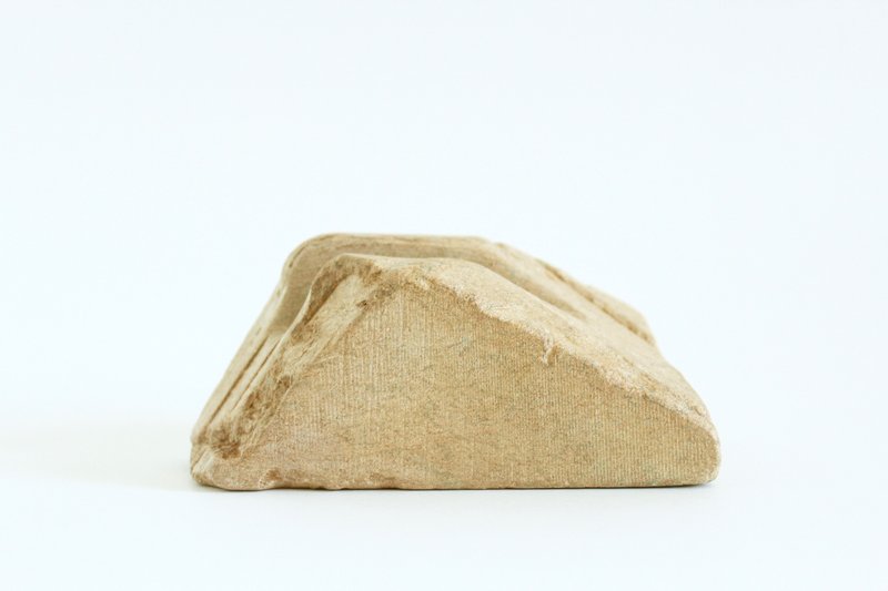 柘02-手工雕凿 平板电脑座 iPad座 Tablet座 - 文件夹/资料夹 - 石头 橘色