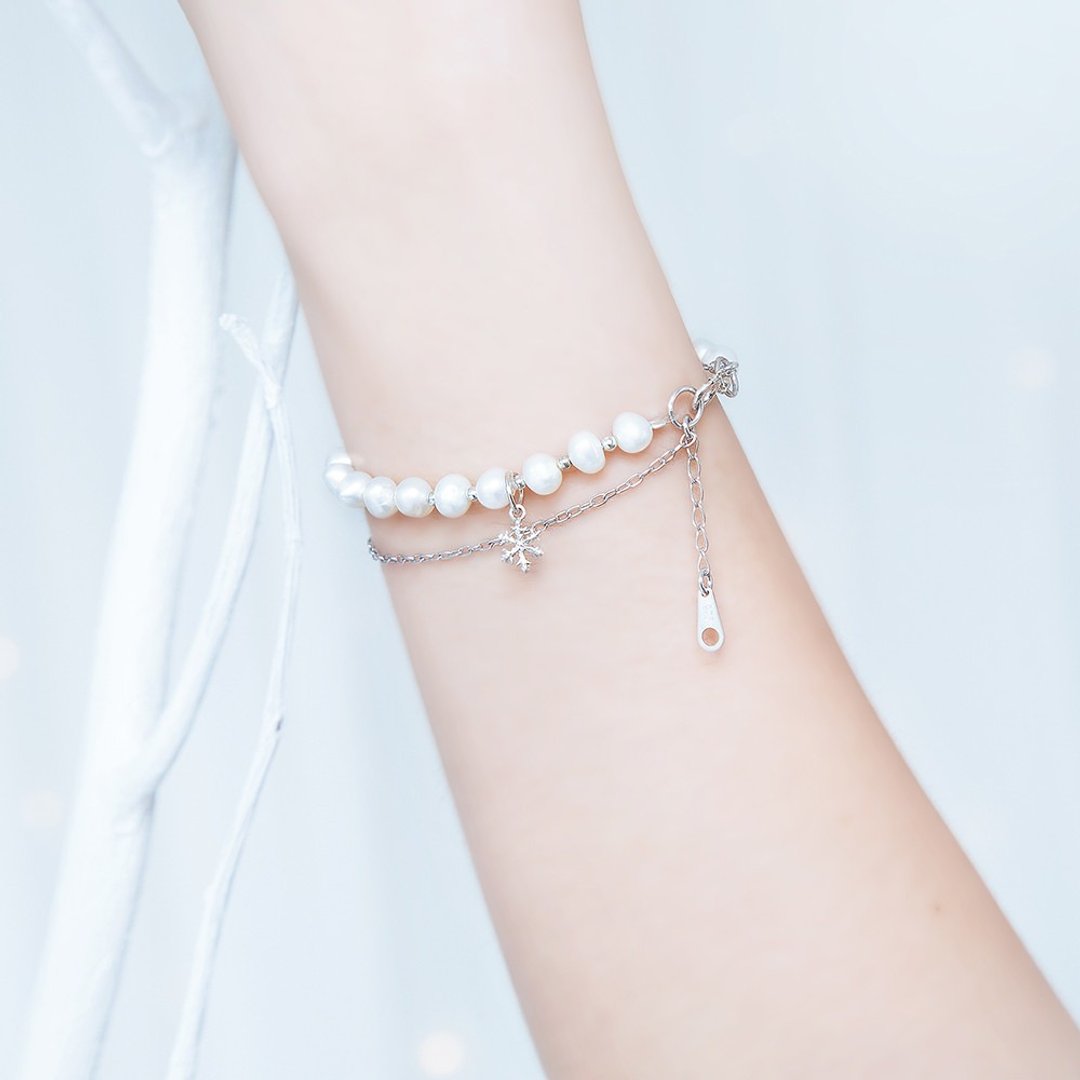 My Snowball Bracelet - 手链/手环 - 宝石 白色
