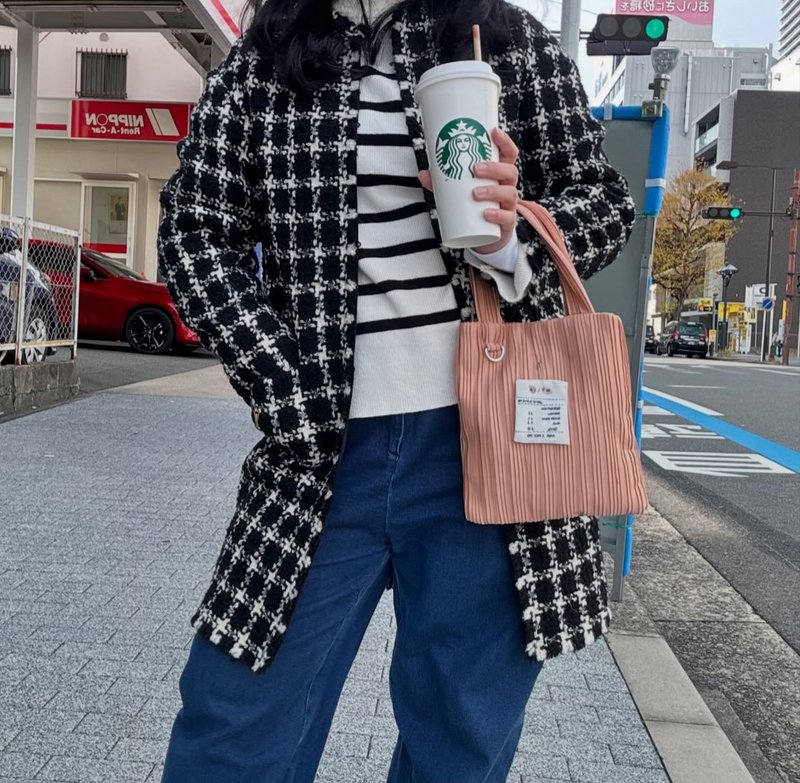 Wyllabrand 迷你帕尼尼褶皱包，卡布奇诺色 - 手提包/手提袋 - 其他材质 粉红色