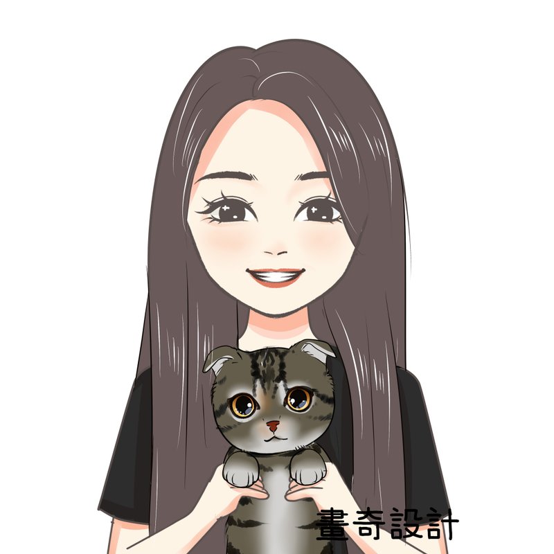 定制化礼物 | 电子档 | Q版可爱风 似颜绘 人像画 宠物 情侣 画像 - 电子手绘真人画像/绘画/插画 - 其他材质 