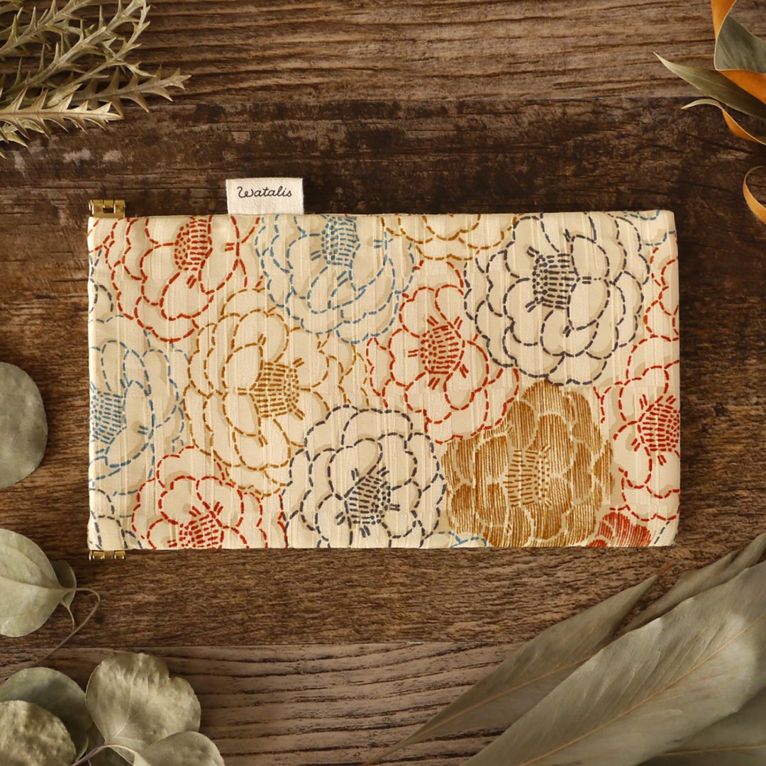 Tsubaki Kimono Sunglasses Case Glasses Case - 眼镜盒/眼镜布 - 棉 黄色