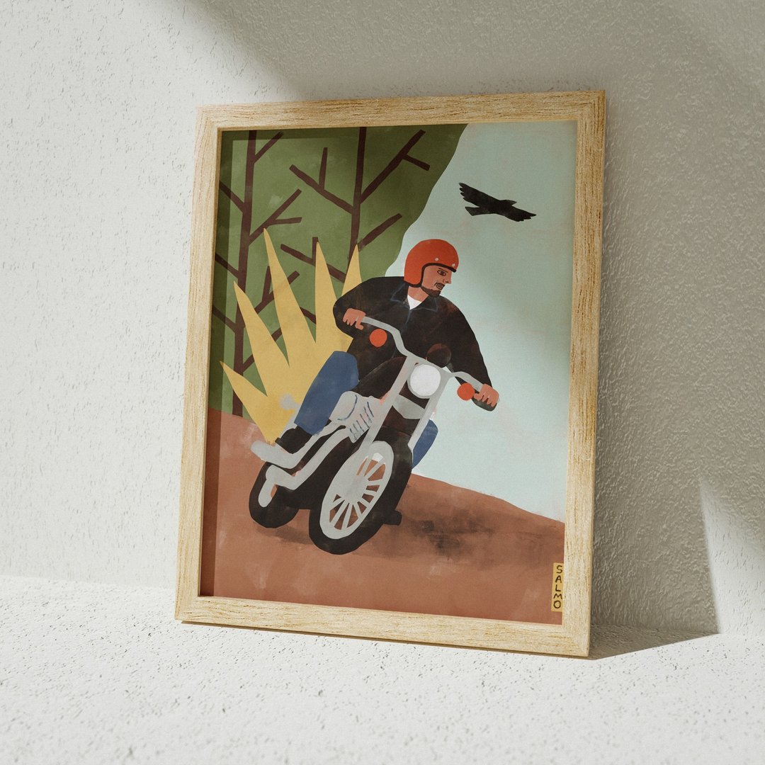 Free as a Bird 像只鸟般的自由 - 印刷画/海报 - 海报/装饰画/版画 - 纸 卡其色