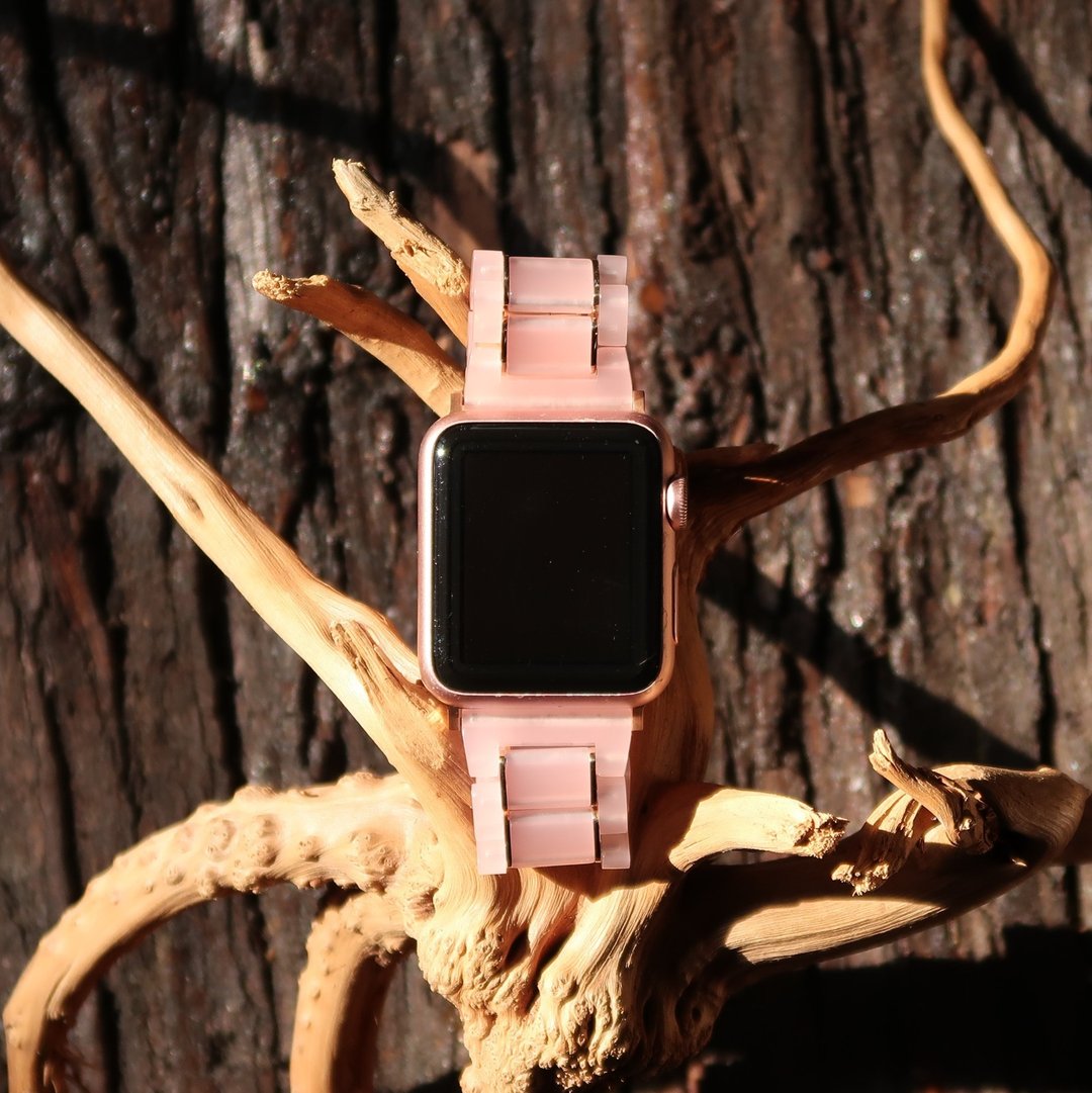 眼镜胶配不锈钢薄片表带 (智能表及 Apple Watch 适用) - 表带 - 环保材料 多色