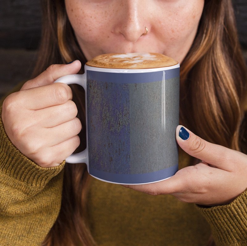 Into The Midnight Ceramic 248ml Coffee Cup Mug - 咖啡杯/马克杯 - 其他材质 蓝色