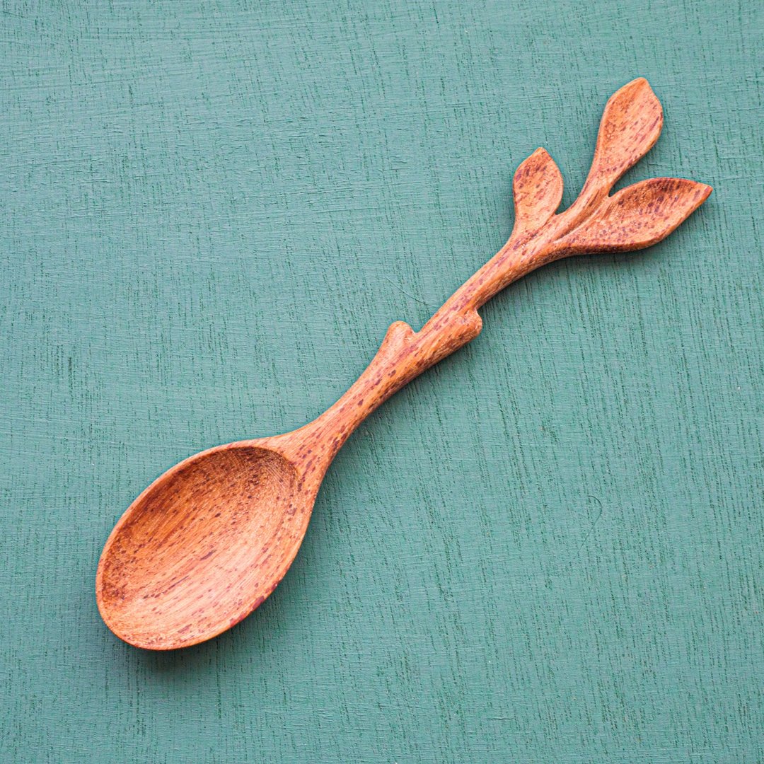 plant wooden spoon / twig - 餐刀/叉/匙组合 - 木头 