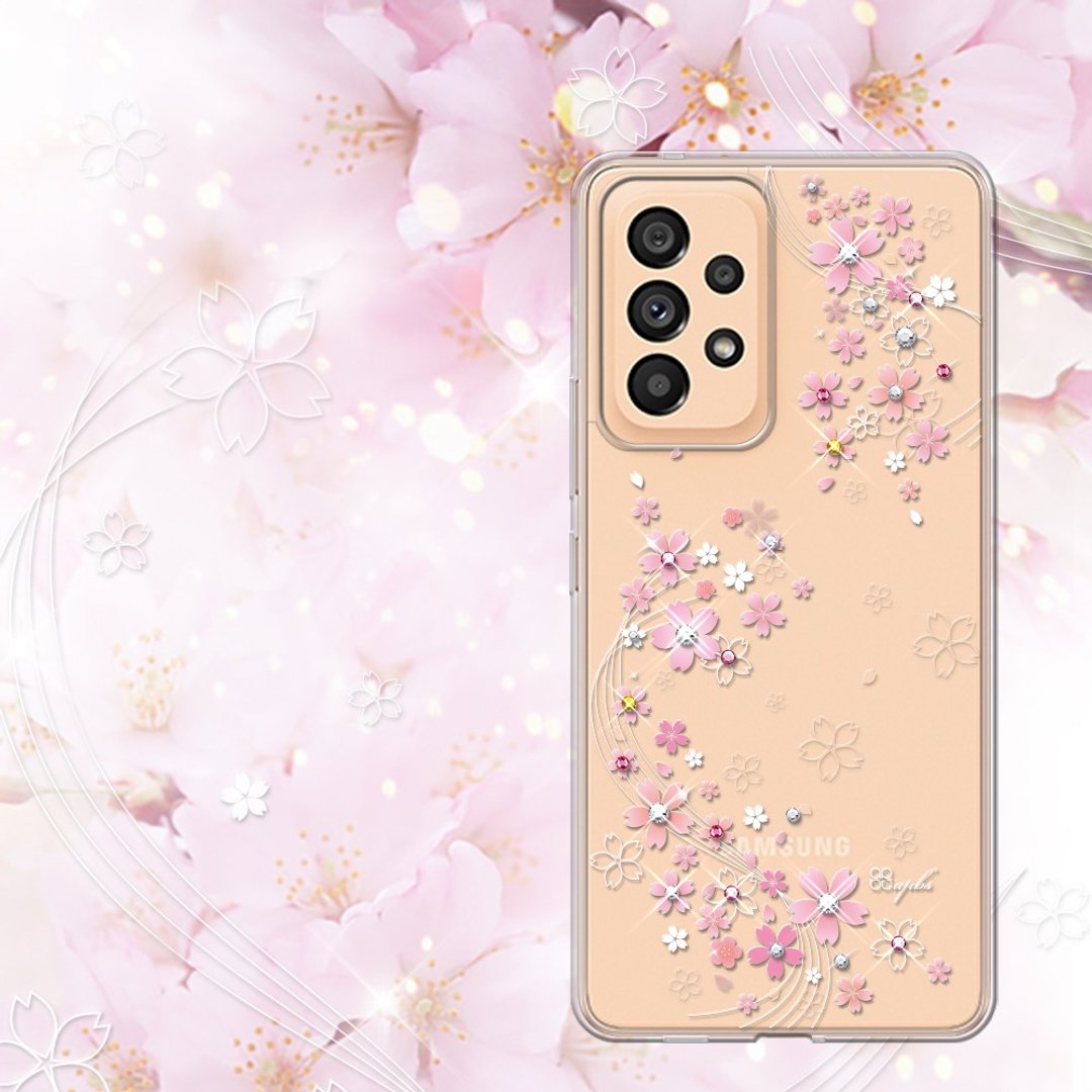 Samsung Galaxy A53 5G 轻薄军规防摔彩钻手机壳-天籁之樱 - 手机壳/手机套 - 其他材质 多色