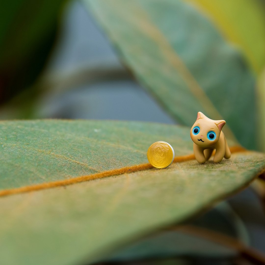 Cornish Rex Cat - Polymer Clay Earrings, Handmade&Handpaited Catlover Gift - 耳环/耳夹 - 粘土 金色