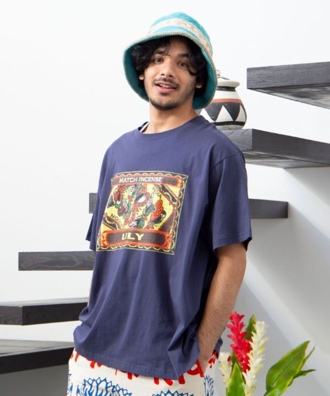 【热门预购】烟火余烬复古印花宽版T恤 oversize (7色) CCP-5207 - 男装上衣/T 恤 - 棉．麻 