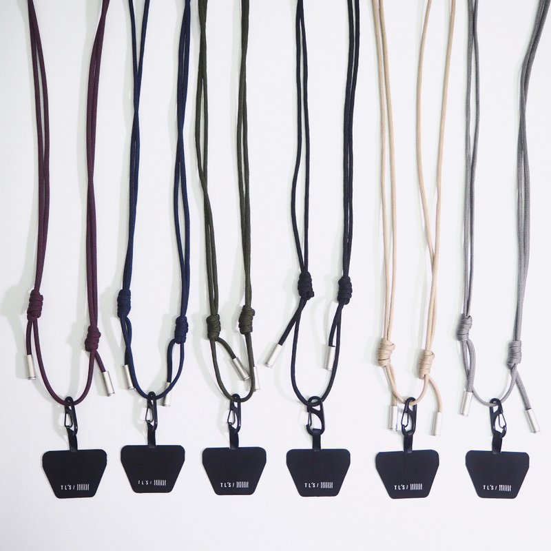 可拆式手机壳挂绳 | 防摔挂颈减压背带斜背 定制编织双背绳结设计 - 手机配件 - 环保材料 多色