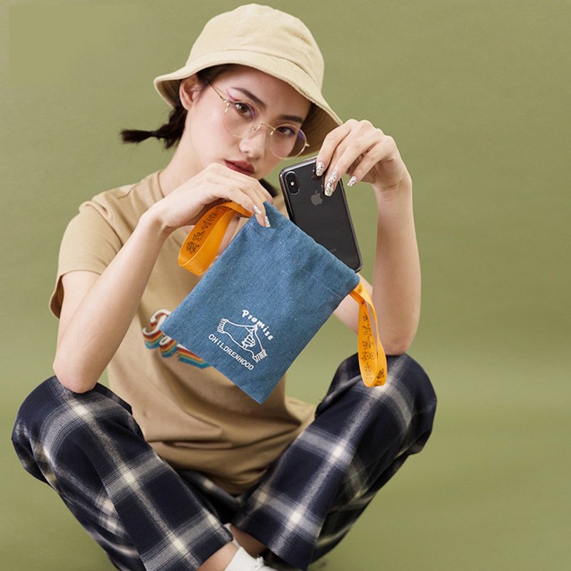 拉钩系列收纳抽绳零钱小包 - 其他 - 其他材质 