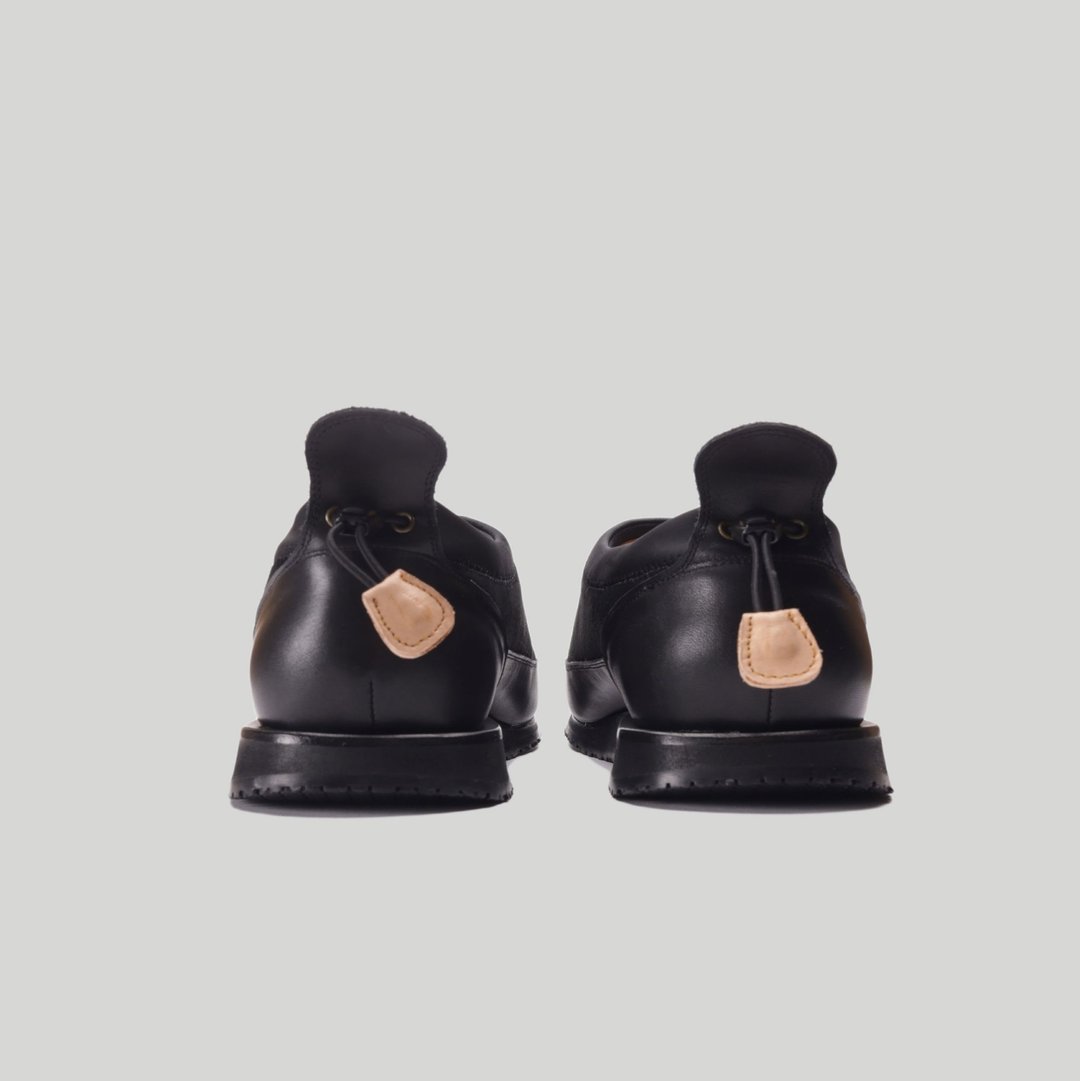 UNISEX-Merge BN01 黑色 - 女款休闲鞋 - 真皮 黑色