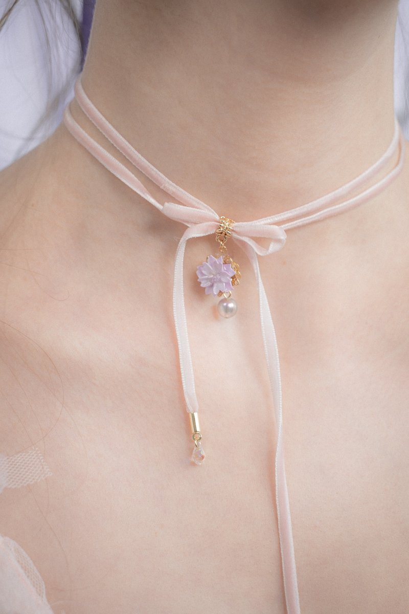 樱桃少女感项链套装 - 项链 - 粘土 紫色