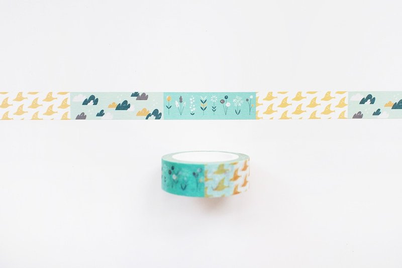 Maotu - 纸胶带 (纷纷的山丘) - 纸胶带 - 纸 绿色