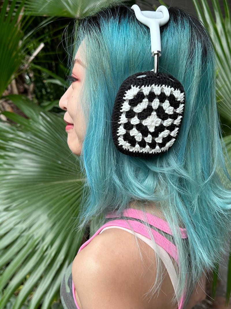 时尚个性黑白祖母格 AirPod Max 保护套 索尼 XM5 头戴式耳机 - 耳机 - 其他材质 