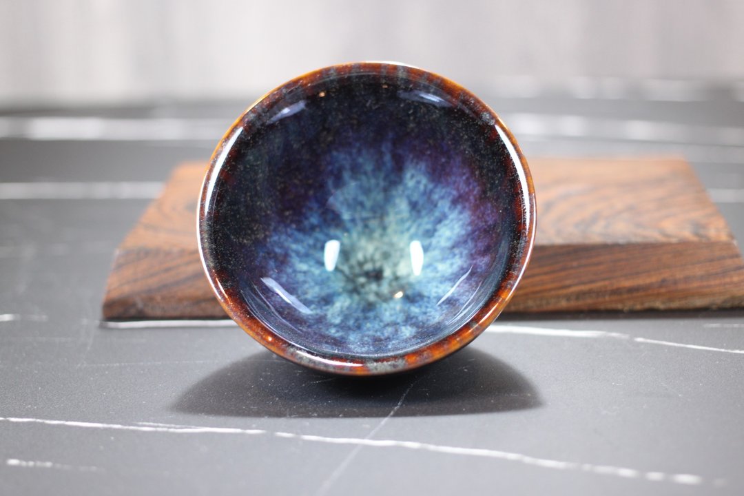 【气质生活】星团 天目釉茶杯 茶碗 莺歌陶艺名家叶敏祥作品 - 茶具/茶杯 - 瓷 