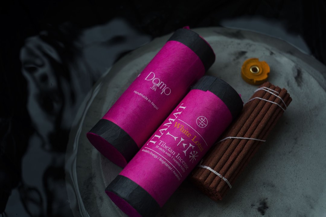 Tiamat White Lotus Incense 提亚玛特白莲花线香 尼泊尔手工藏香 - 香薰/精油/线香 - 其他材质 