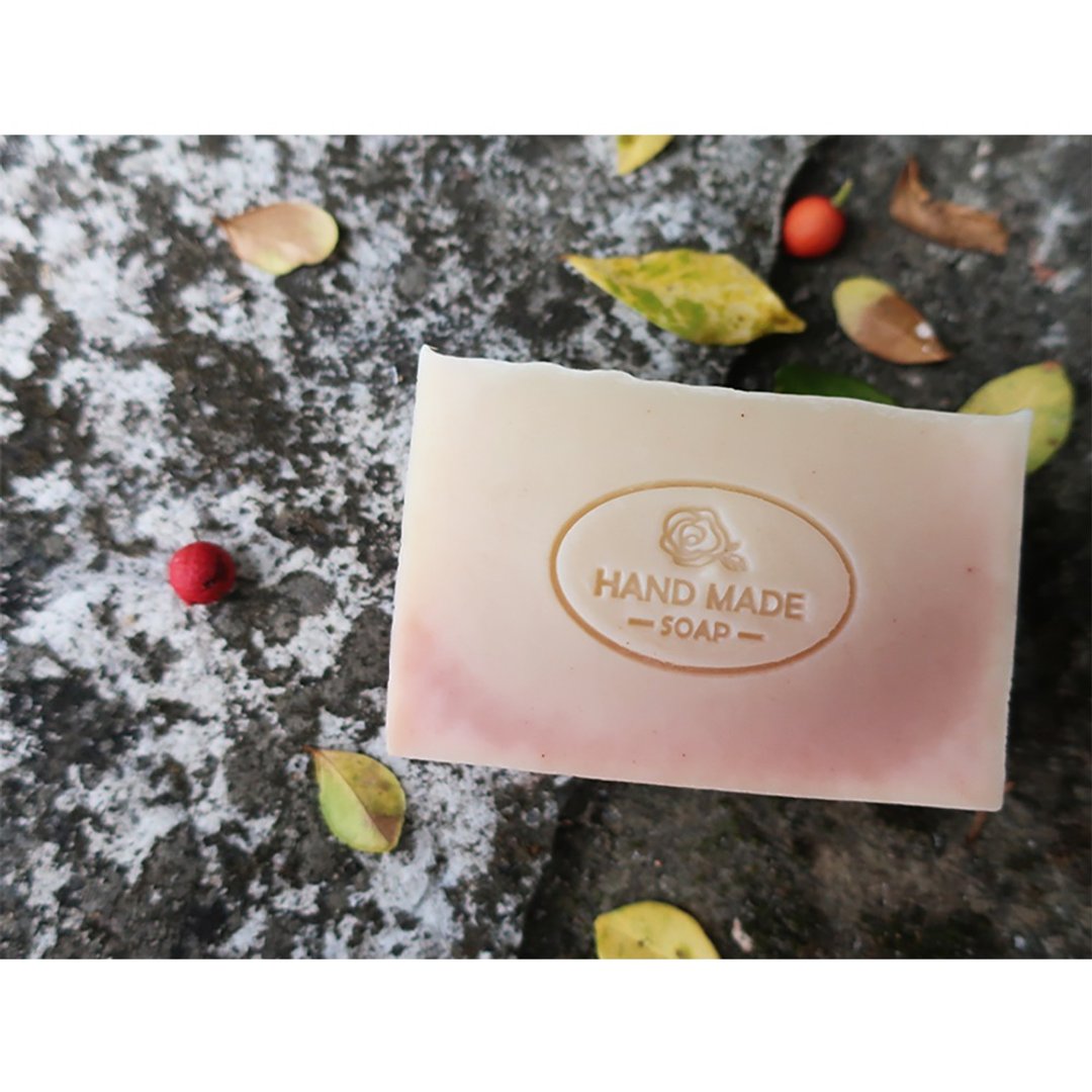 【皂章A42】玫瑰皂章 Rose 圆框 压克力皂章 Acrylic Soap Stamp - 蜡烛/香氛/手工皂 - 压克力 