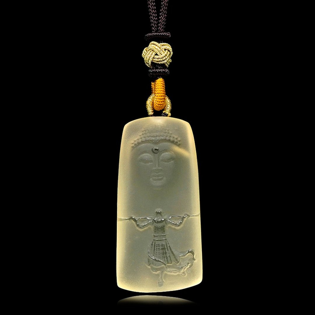 【正佳珠宝】黄水晶 顶级极净柠檬黄 大圣归来 33.9g 黄水晶吊坠 - 项链 - 半宝石 多色