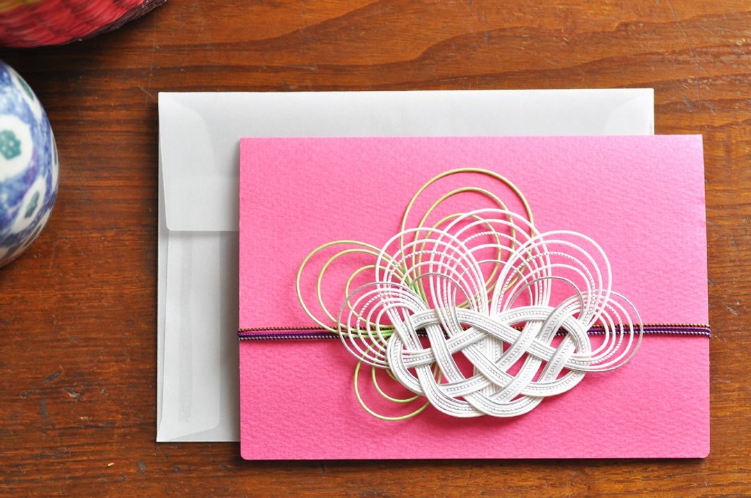 Greeting card - Hana - 7 - 卡片/明信片 - 纸 粉红色