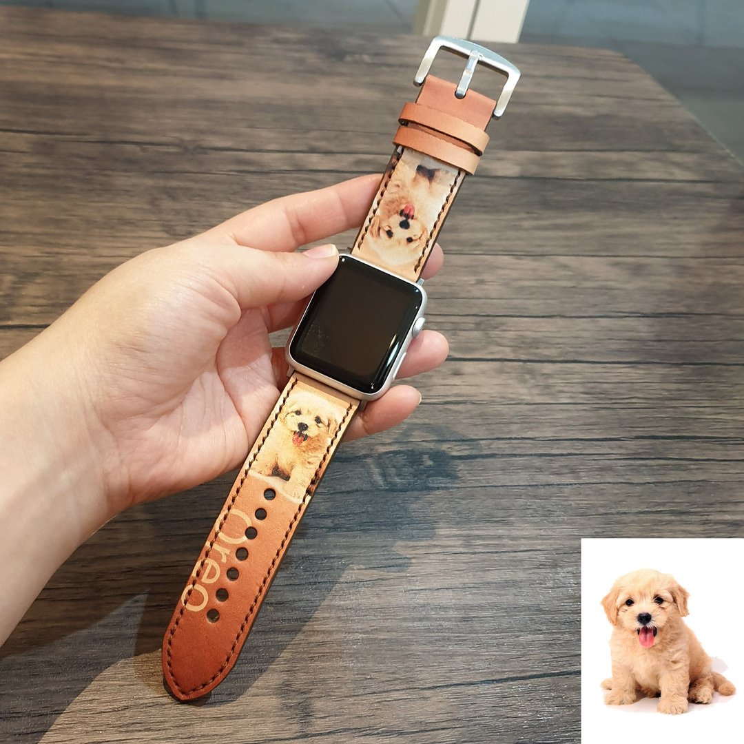 Apple Watch定制家庭乐队 - 表带 - 真皮 