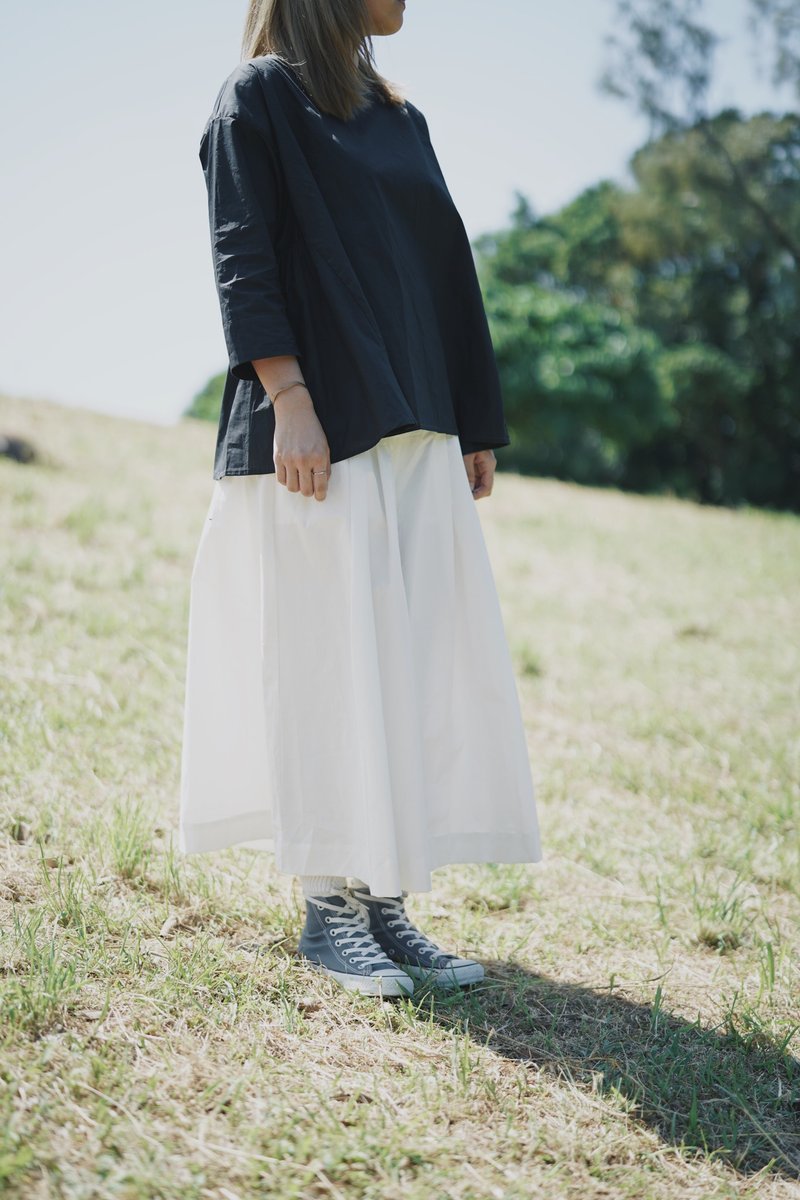 阔裙裤-白色 - 女装长裤 - 棉．麻 白色