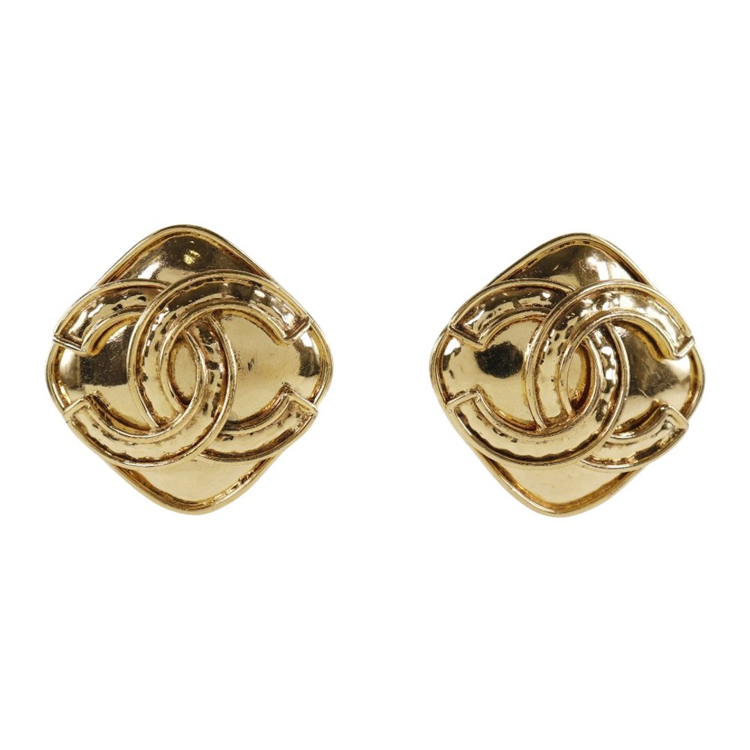 【日本直送】香奈儿 CHANEL COCO 标志耳环 复古 镀金 94P 方形 约24.0g 女仕【二手】 - 耳环/耳夹 - 其他金属 金色