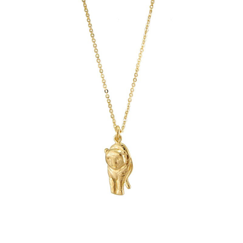 Tiger Necklace 生肖系列 老虎动物项链 纯银镀18K金 送礼推荐 - 项链 - 纯银 金色