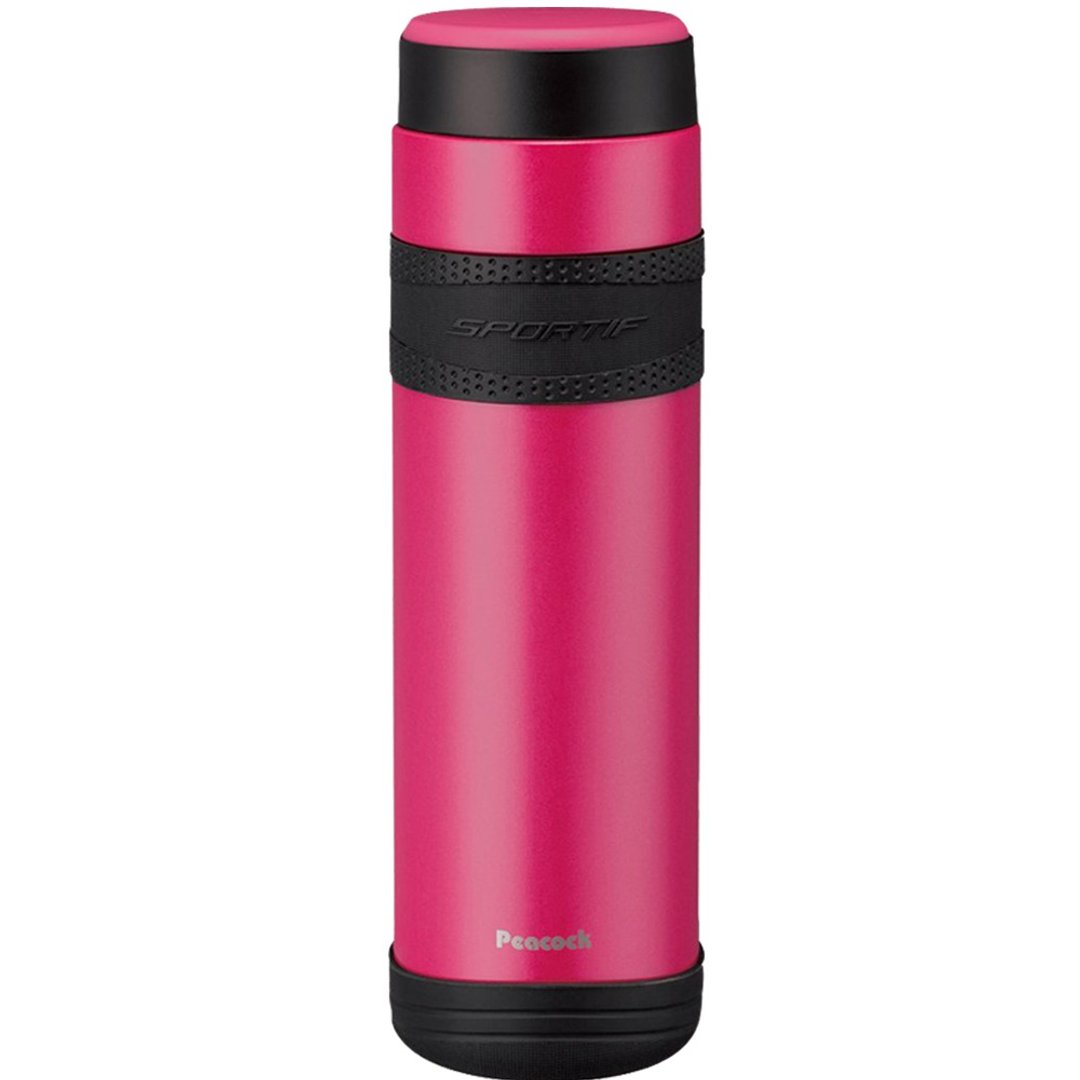 【孔雀Peacock】1000ML 不锈钢保冷杯/保温杯 桃红 - 保温瓶/保温杯 - 不锈钢 粉红色