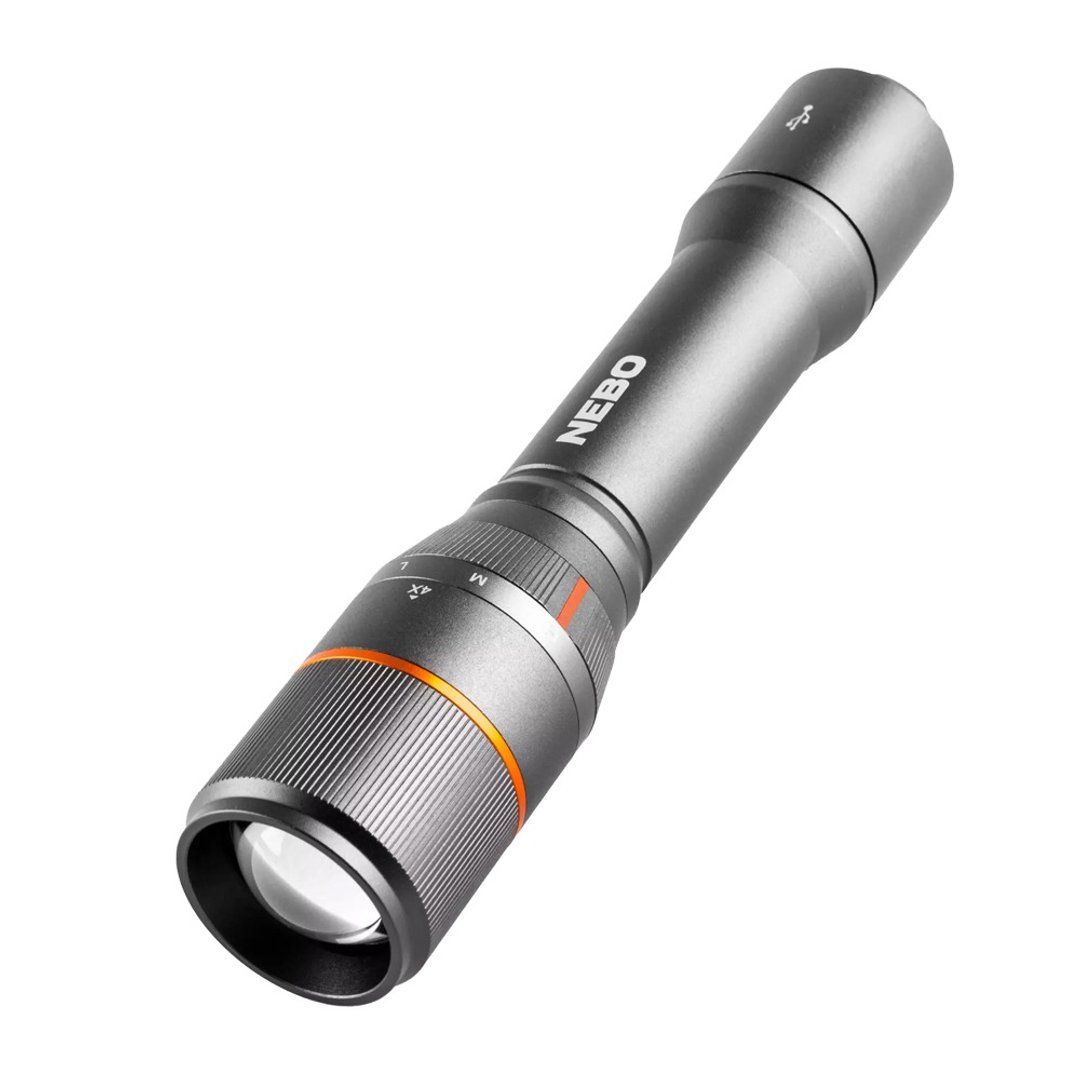 【NEBO】达文西 切换型手电筒-USB充电 2000流明 IP67 - 露营用品 - 其他金属 黑色