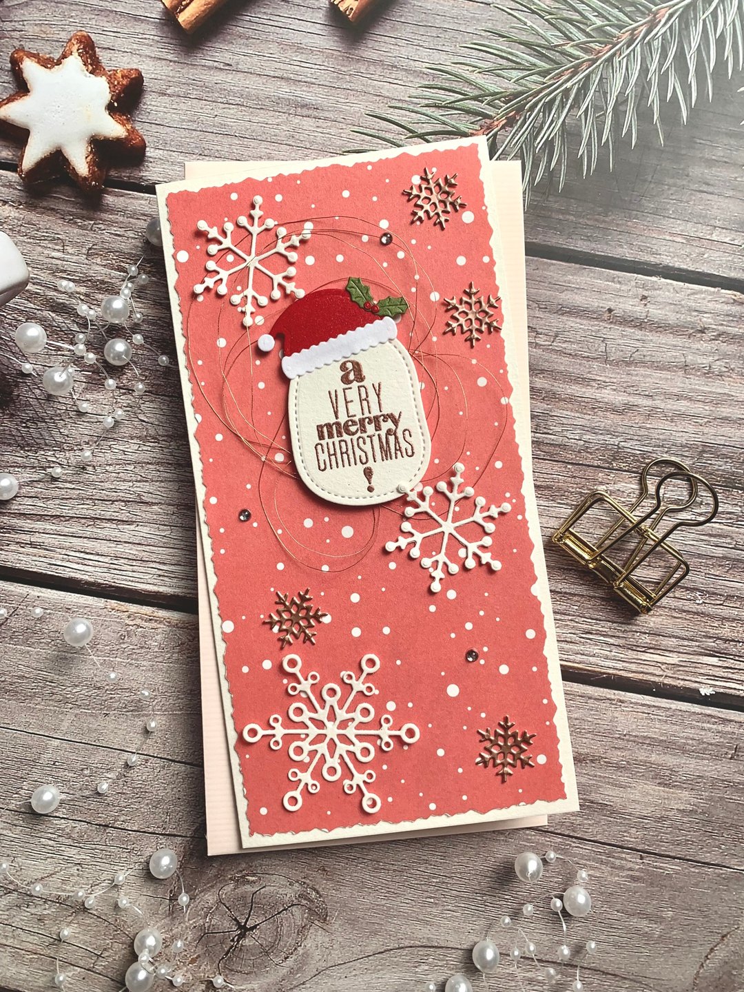 圣诞卡片Christmas Card_珊瑚红 - 卡片/明信片 - 纸 红色