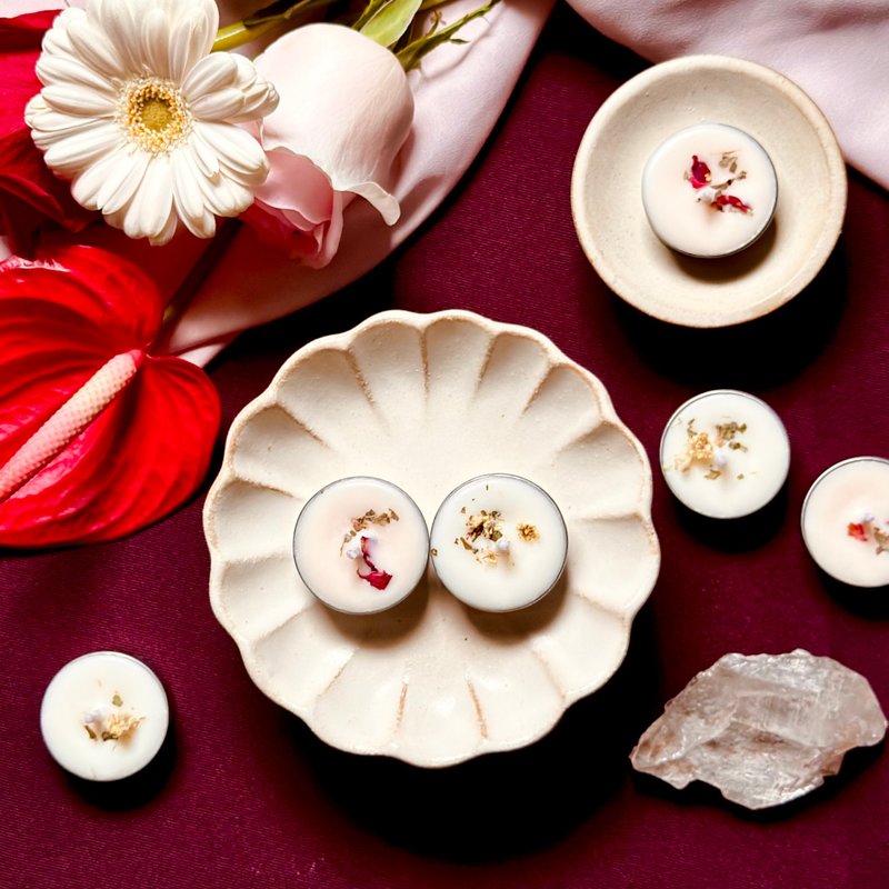 【冬至限定】冬至疗愈烛光套组 - 蜡烛/烛台 - 蜡 白色