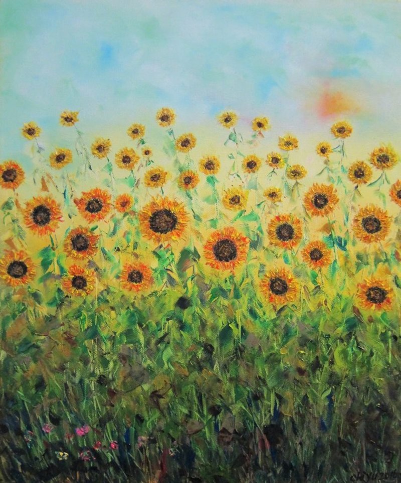 张祺御 油画作品(SOLD已经售出) - 海报/装饰画/版画 - 颜料 黄色