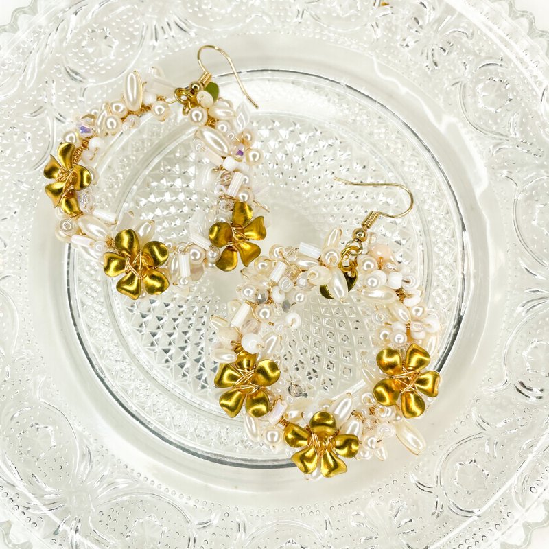 追随狂潮耳饰系列-贝琳 - 耳环/耳夹 - 其他材质 