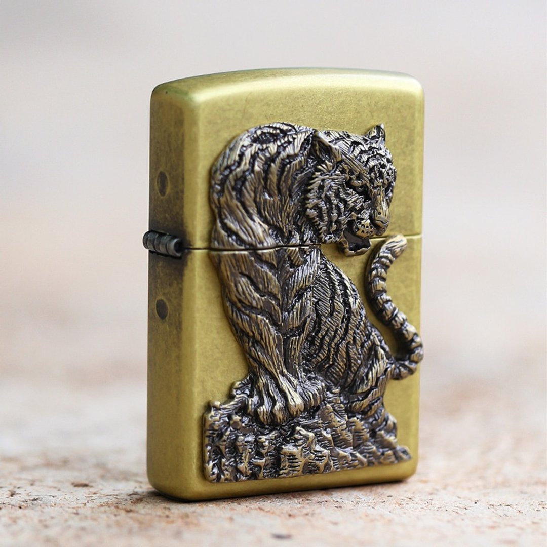【ZIPPO官方旗舰店】狩猎者防风打火机 ZA-1-87A - 其他 - 铜/黄铜 金色