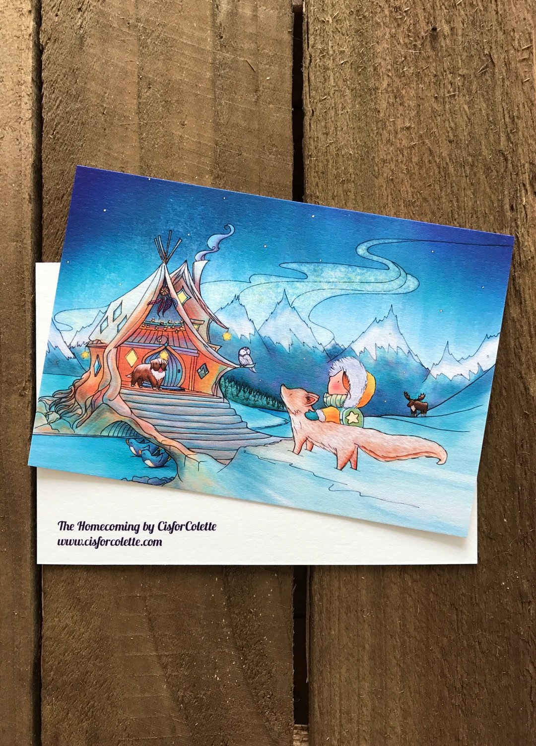 The Homecoming 插画明信片 - 卡片/明信片 - 纸 蓝色