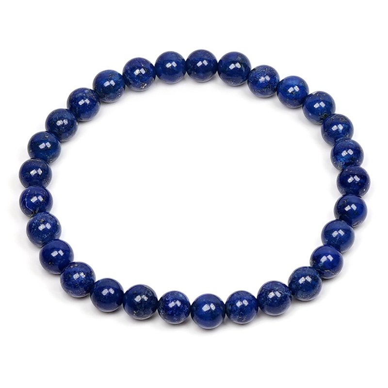 【正佳珠宝】青金石 深海湛蓝 5.8-6.2mm 青金石手珠 - 手链/手环 - 半宝石 多色