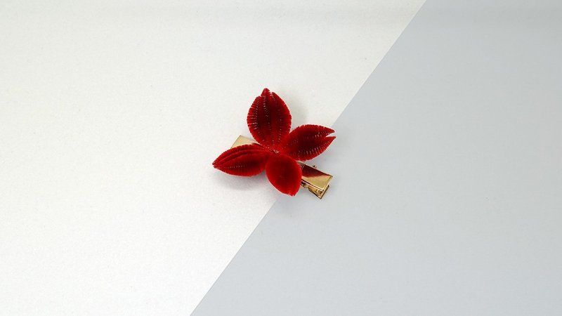 金蝶夹 永续绒花工艺 - 发饰 - 其他人造纤维 多色