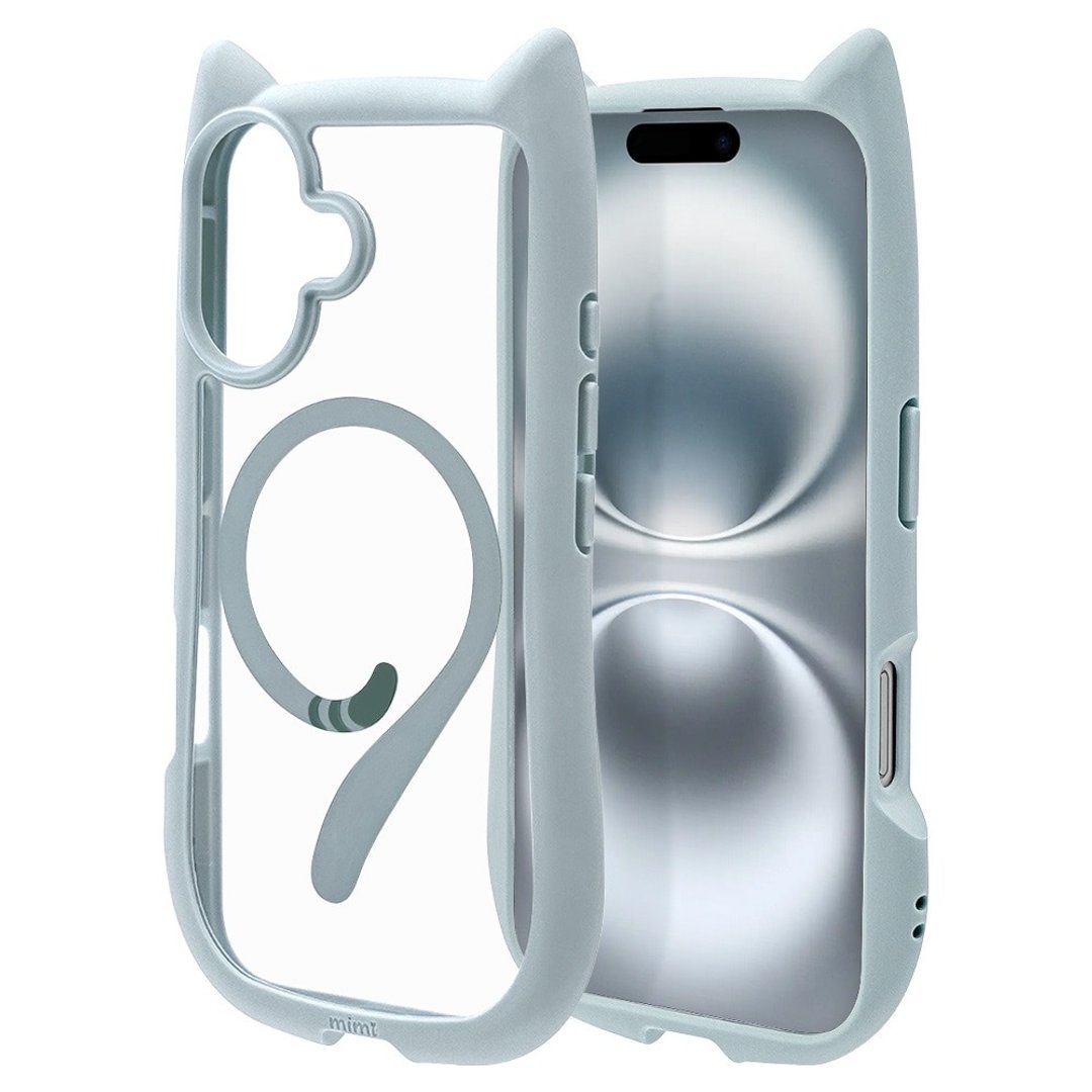 RASTABANANA MIMI iPHONE16 可爱猫耳双料手机壳 MagSafe - 手机壳/手机套 - 硅胶 多色
