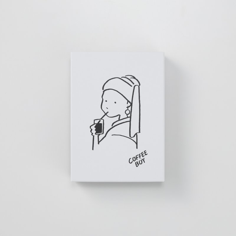 咖啡男孩膏盒珍珠女孩 - 其他 - 纸 白色